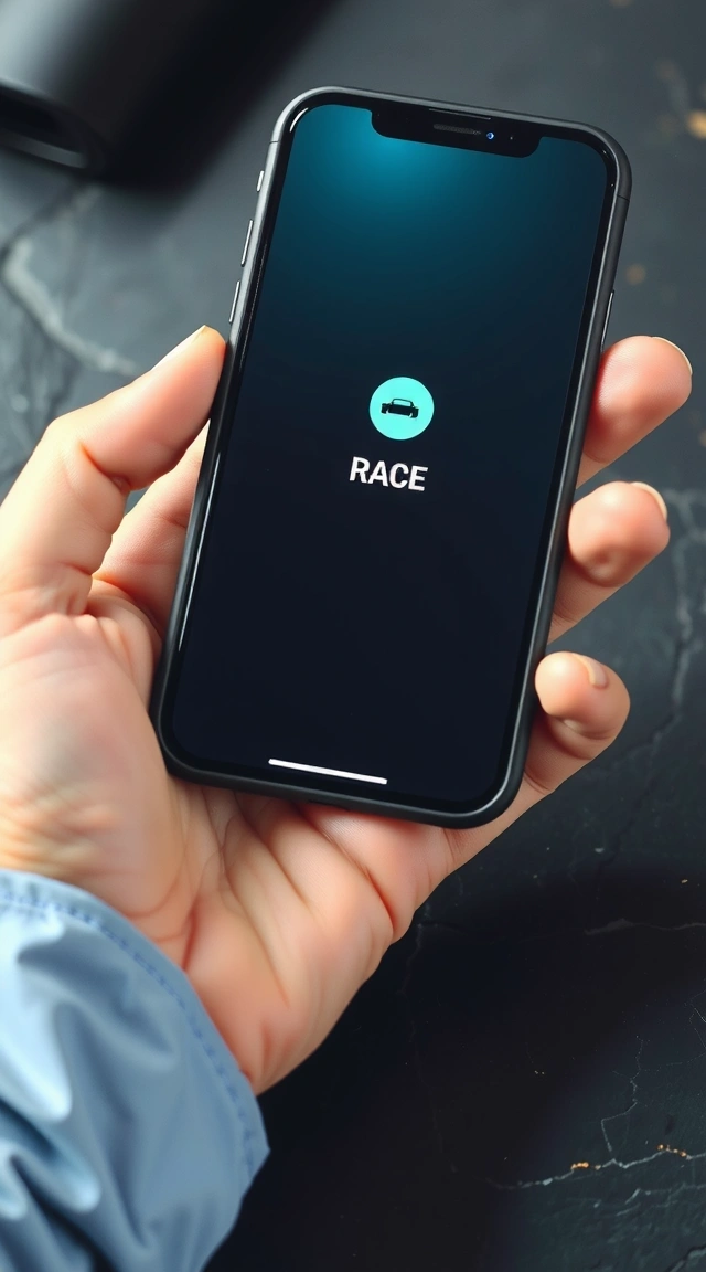 Neon Drift Garage Screen